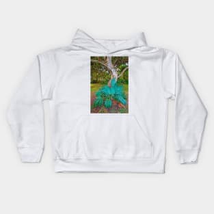 Curves and Fronds Kids Hoodie